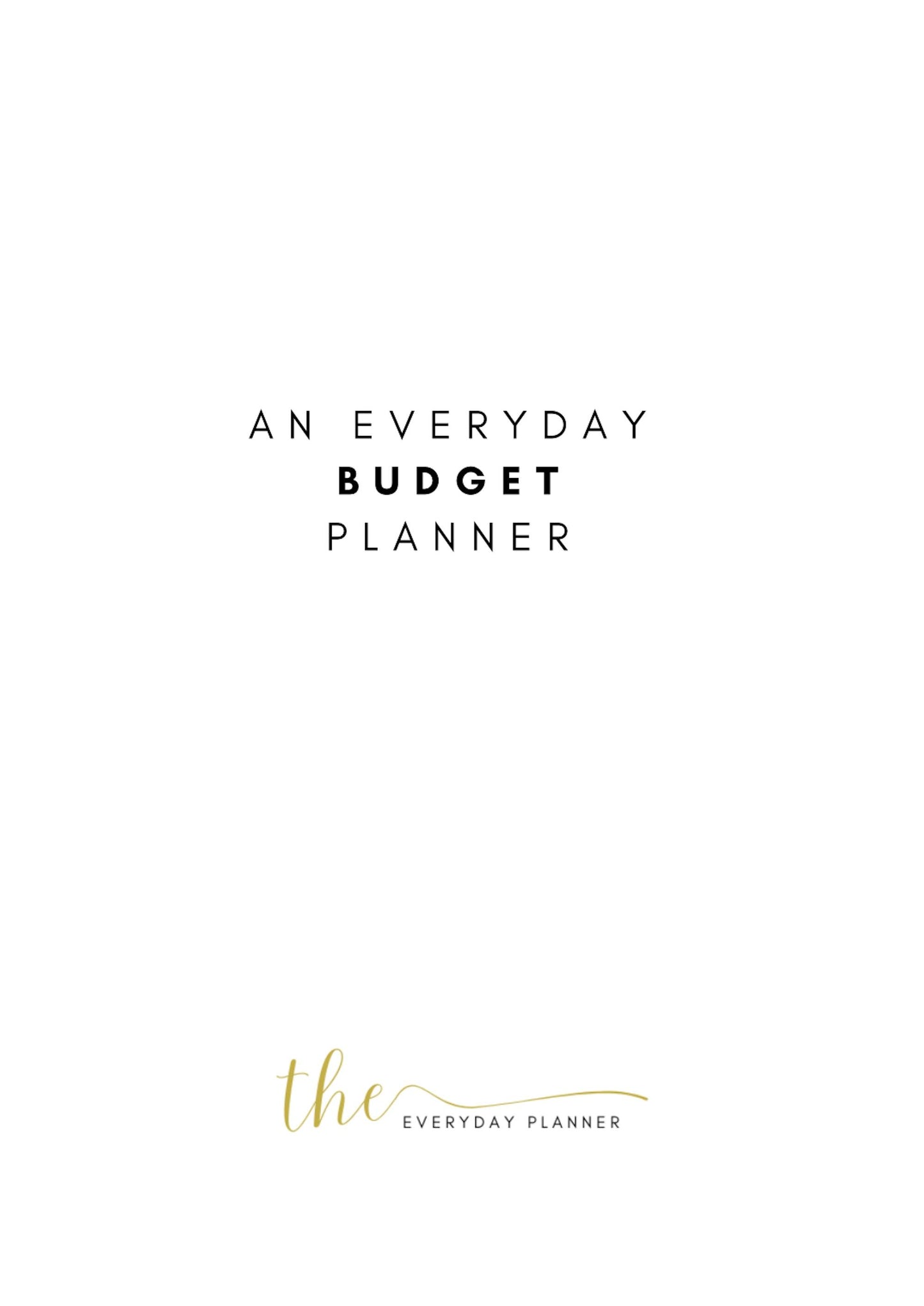 *DIGITAL* EveryDay Budget Planner - TheEveryDayPlann
