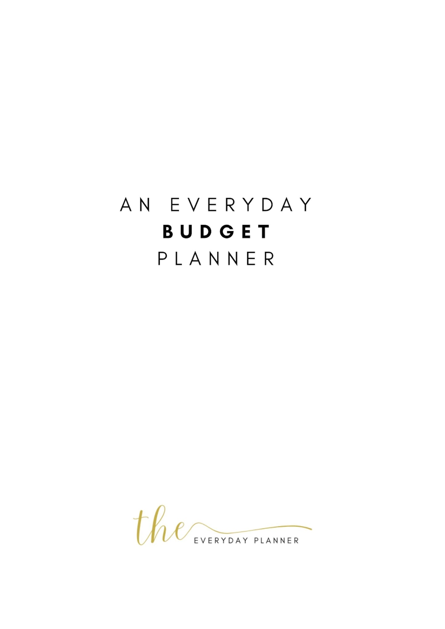 EveryDay Budget Planner - TheEveryDayPlann